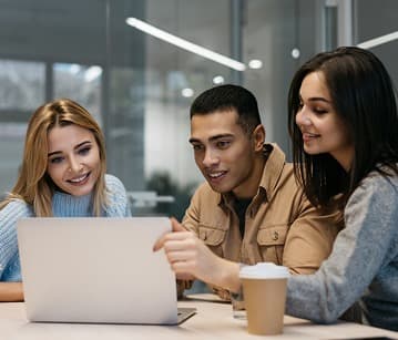 Students group learning